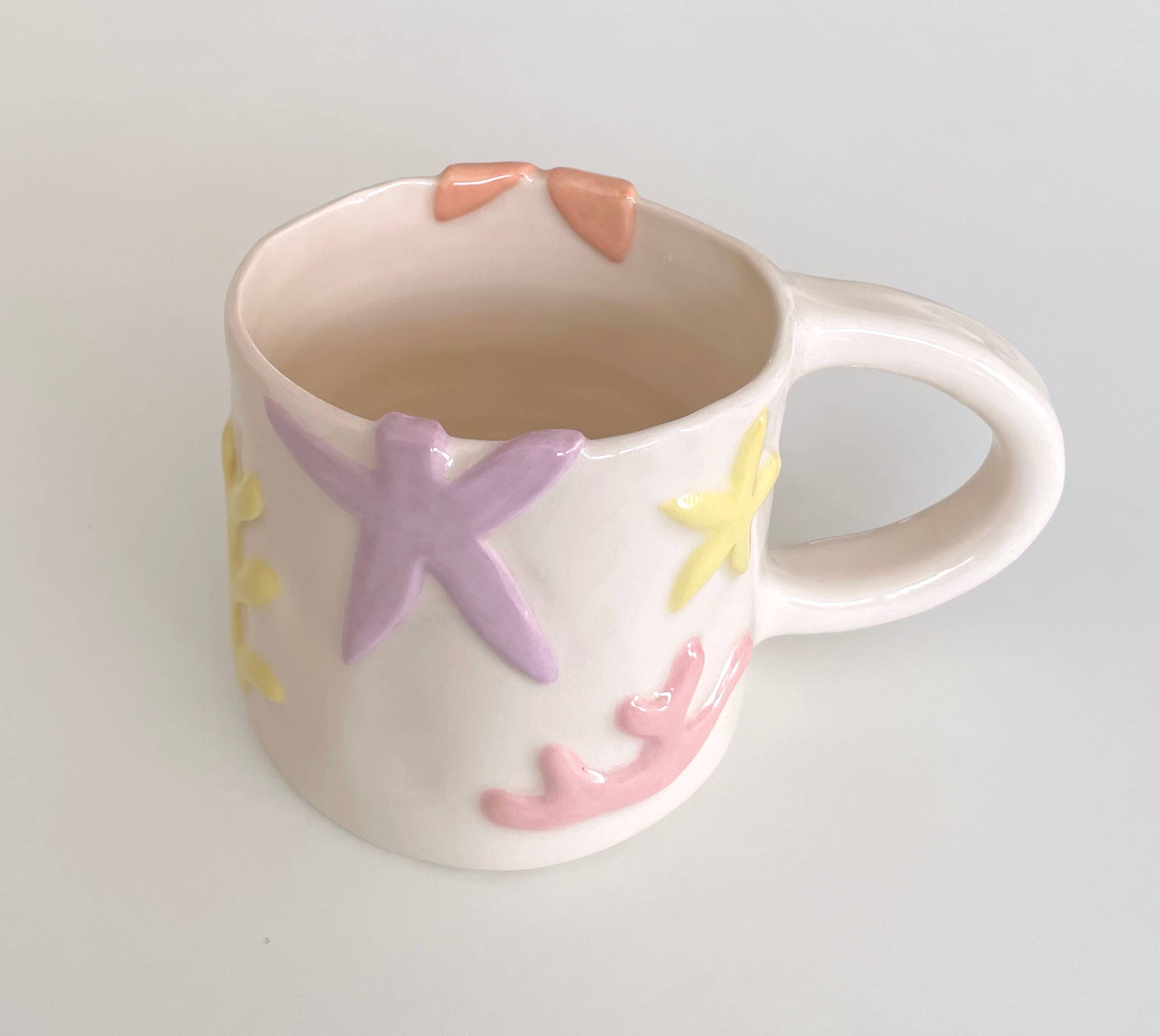 Pipa and Happy – Engroshandel Kaffekrus – Koral Krus – Håndlavet Keramisk Ocean Relief Kop (300 ml)4