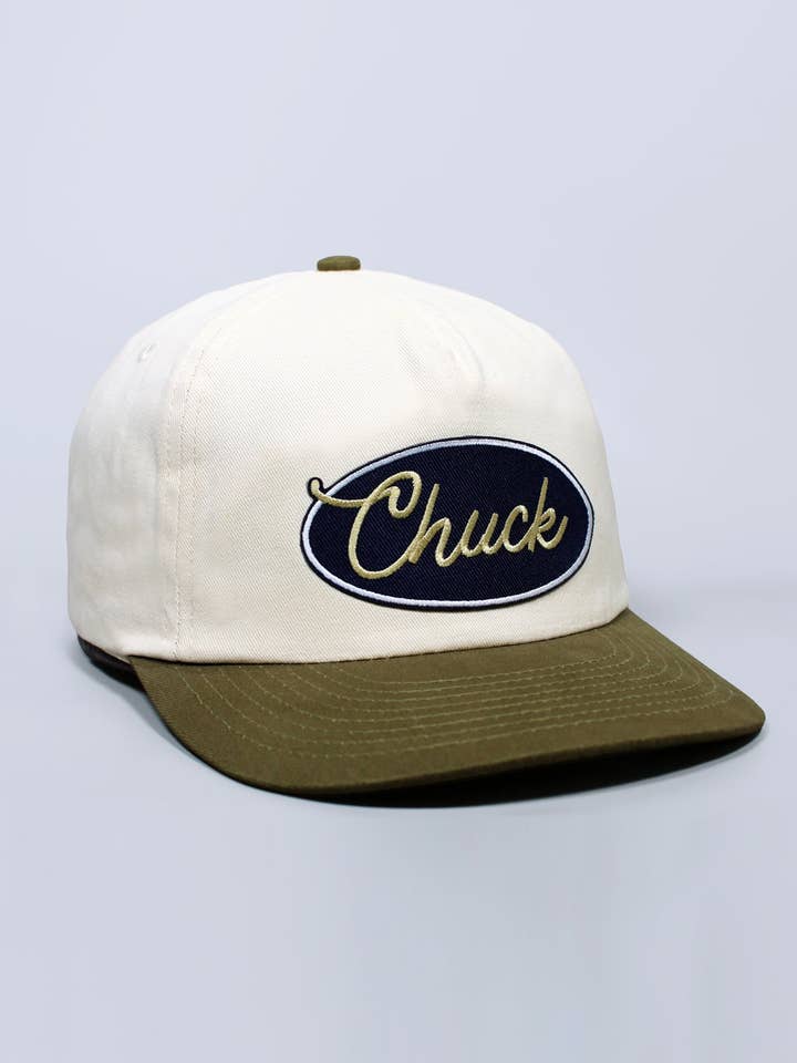 "Chuck" Two-Tone Baseball Cap - Olive for wholesale by Deluxe Special