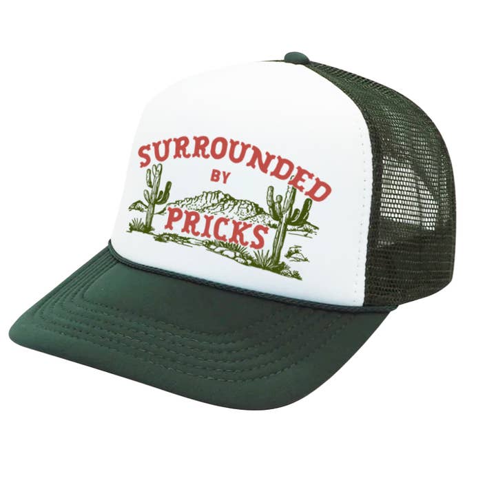 The Coin Laundry - Wholesale Trucker Hat - Unisex - Surrounded By Pricks Mesh Back Baseball Cap - Trucker Hat1