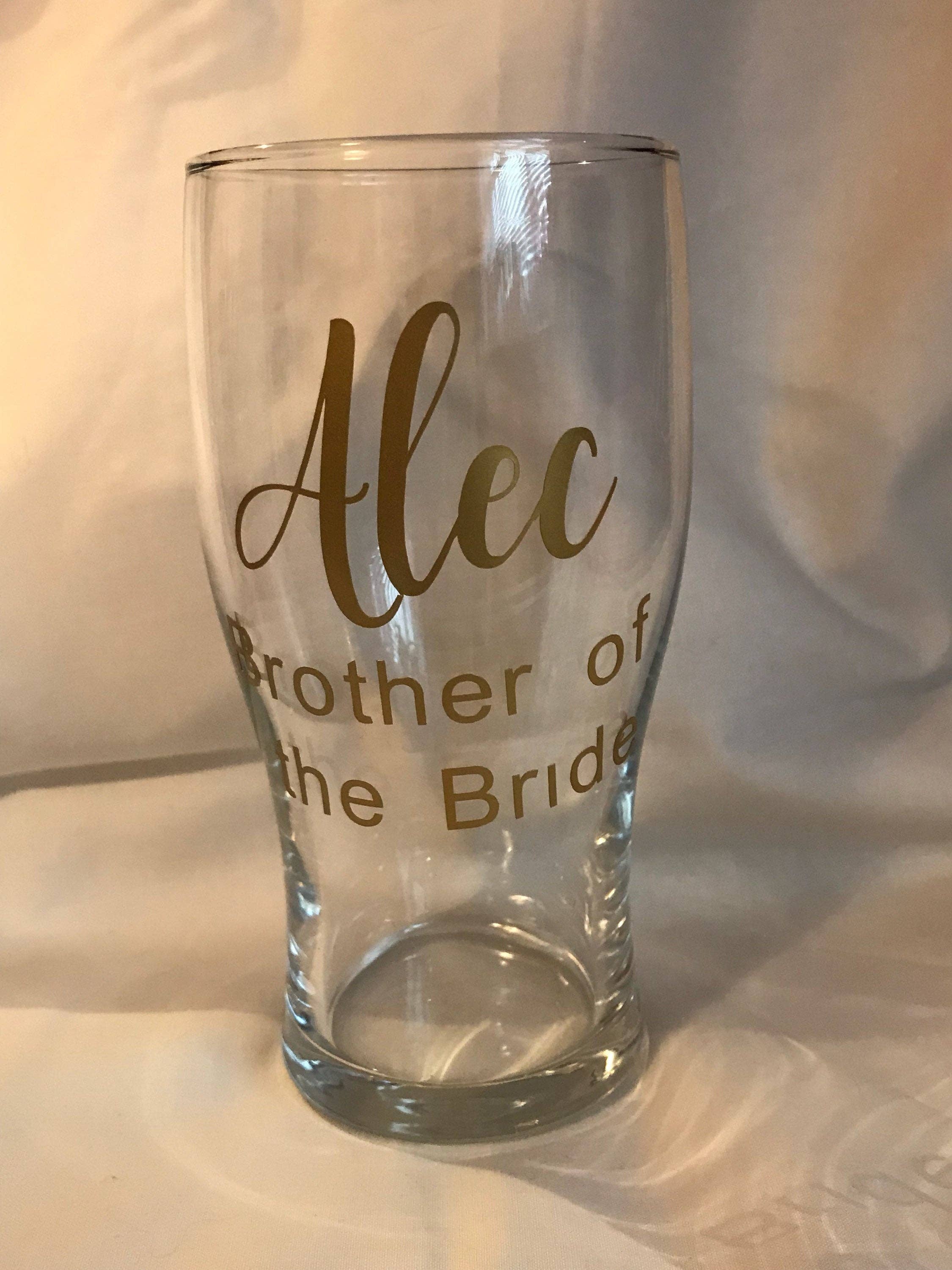 Megan Louise Creations – wholesale Beer glass/mug – Bridal pint glass0
