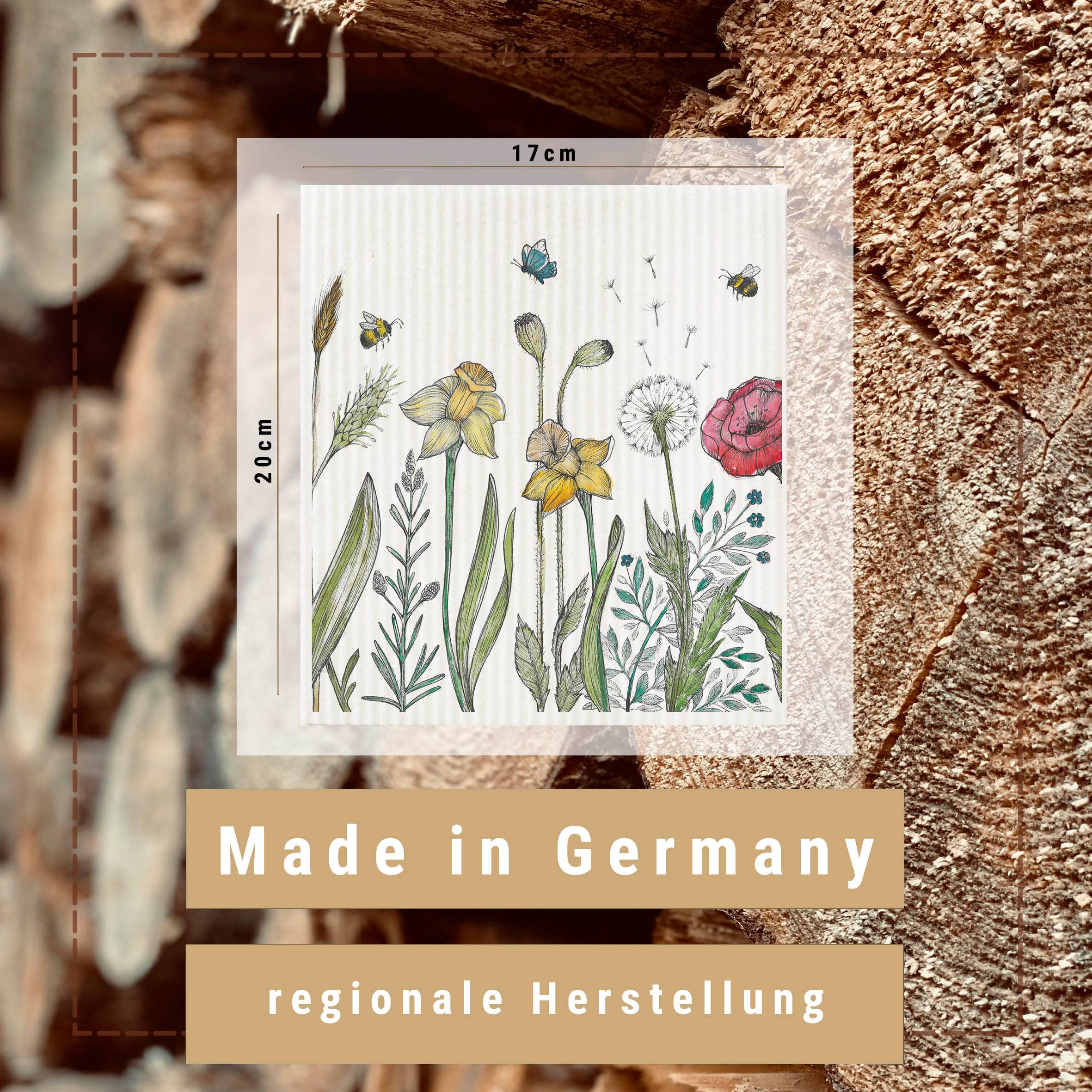 LIGARTI - Wholesale Cleaning Sponge - Sponge cloth set of 3 - jungle2