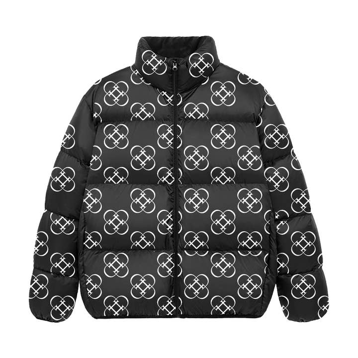 BLACK NOIR PUFFER JACKET for wholesale by DÄS NINE