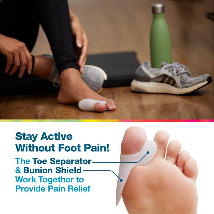 ZenToes - Wholesale Inserts/Soles - Unisex - Gel Bunion Protector Shield with Toe Separator - 2 Pack