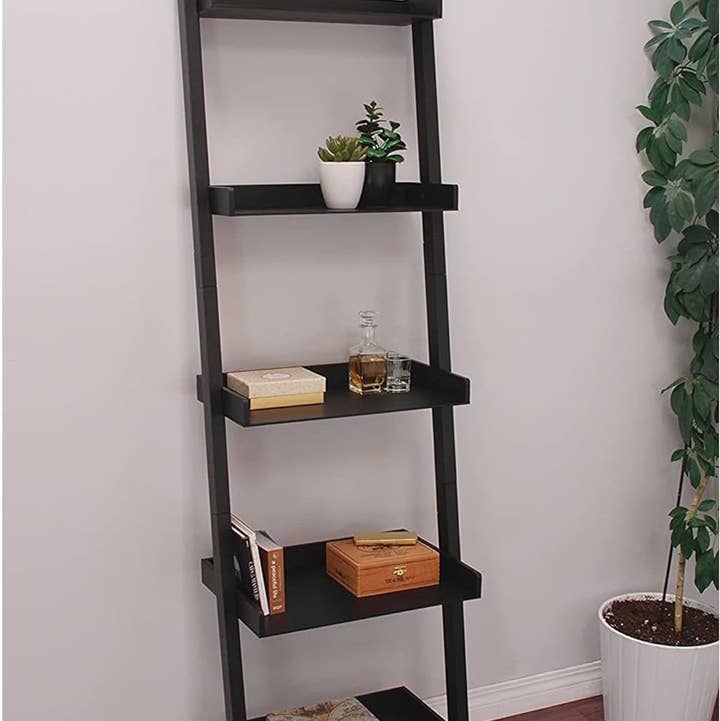 Kiera Grace - Wholesale Free Standing Shelf - Kiera Grace Providence Hadfield 5 Tier Ladder Leaning Shelf17