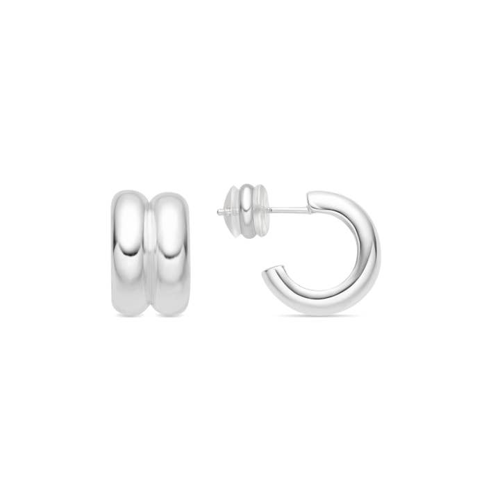 Pendientes Luxenter Tudfu acabado plata for wholesale by Luxenter