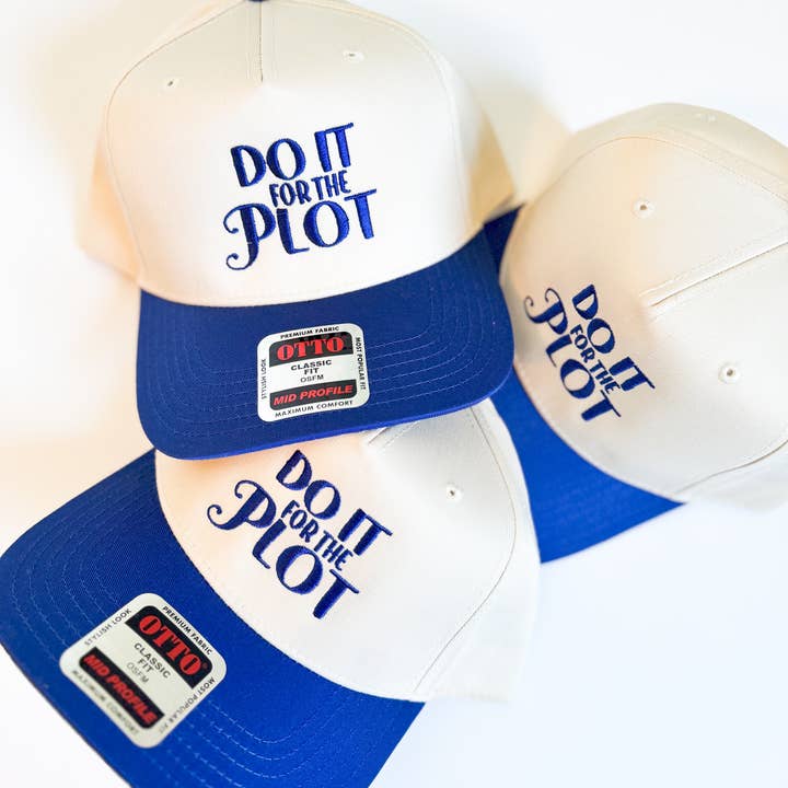 The Babe Co. - Vente Casquette de camionneur – femme - Casquette vintage brodée pour femme "Do It For The Plot"1