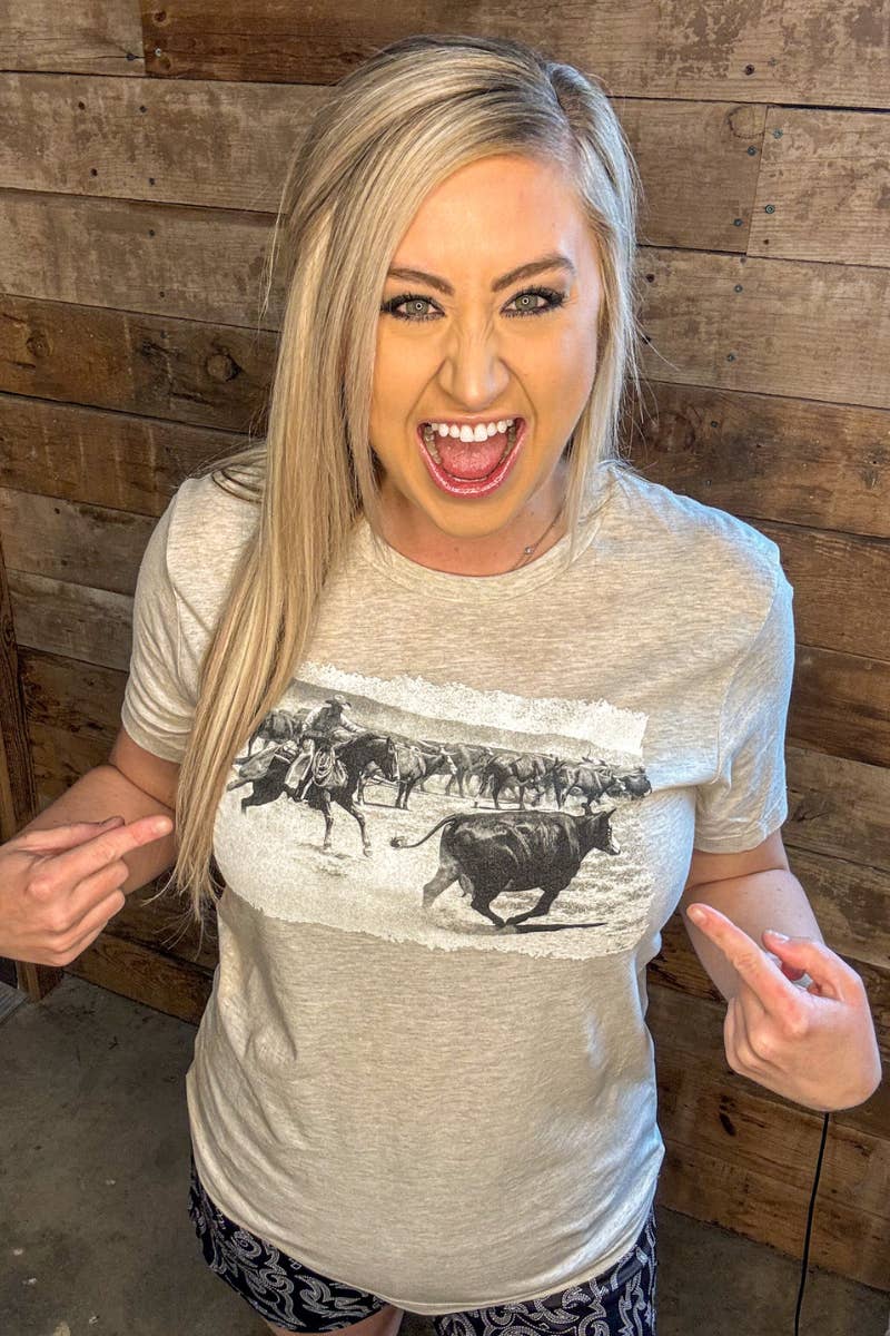 Sterling Kreek - Wholesale Screen Printed T-Shirt - Women's - Cuttin' The Baldy Tee