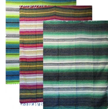 Hand Loomed Striped Blanket for wholesale by Gypsy Rose