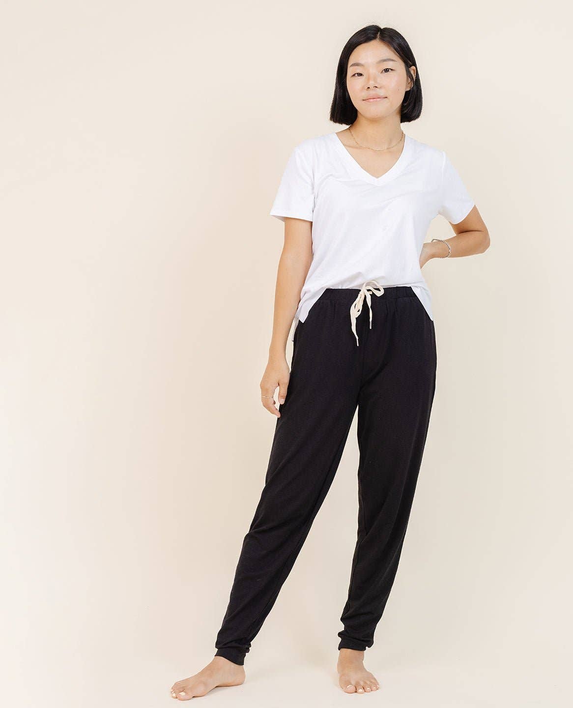 Lark - Wholesale Lounge Sweatpants/Joggers - Women's - Women's Jersey Jogger in Ink1