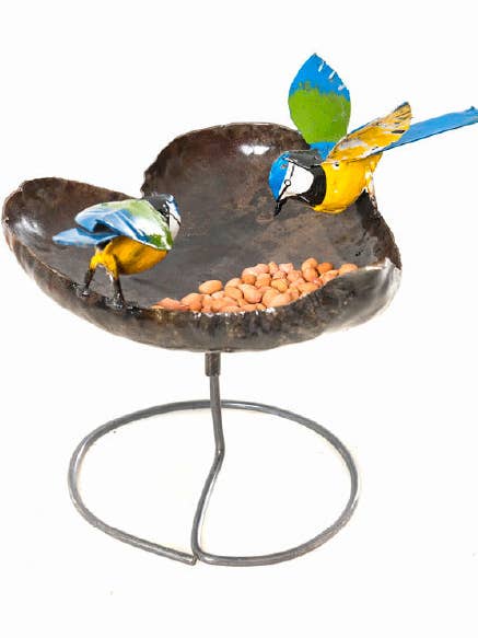 METALEN BLAUWE MEES TAFEL HART KOM voor wholesale door Zimba-Arts