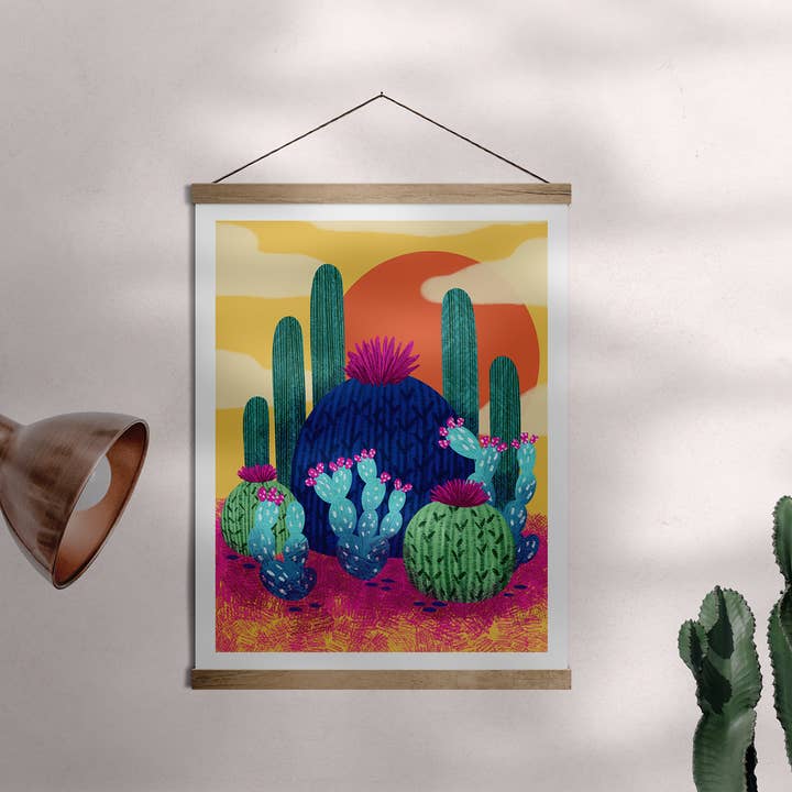 Squidly Designs - Wholesale Art Print - Art Print - Colorful Desert 2