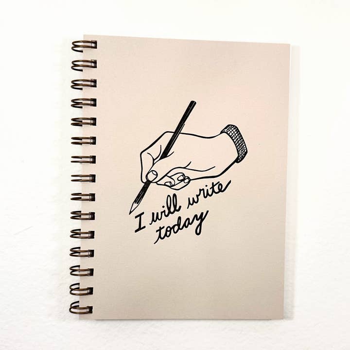 Wolf & Wren Press - Wholesale Notebook - I Will Write Today Notebook0