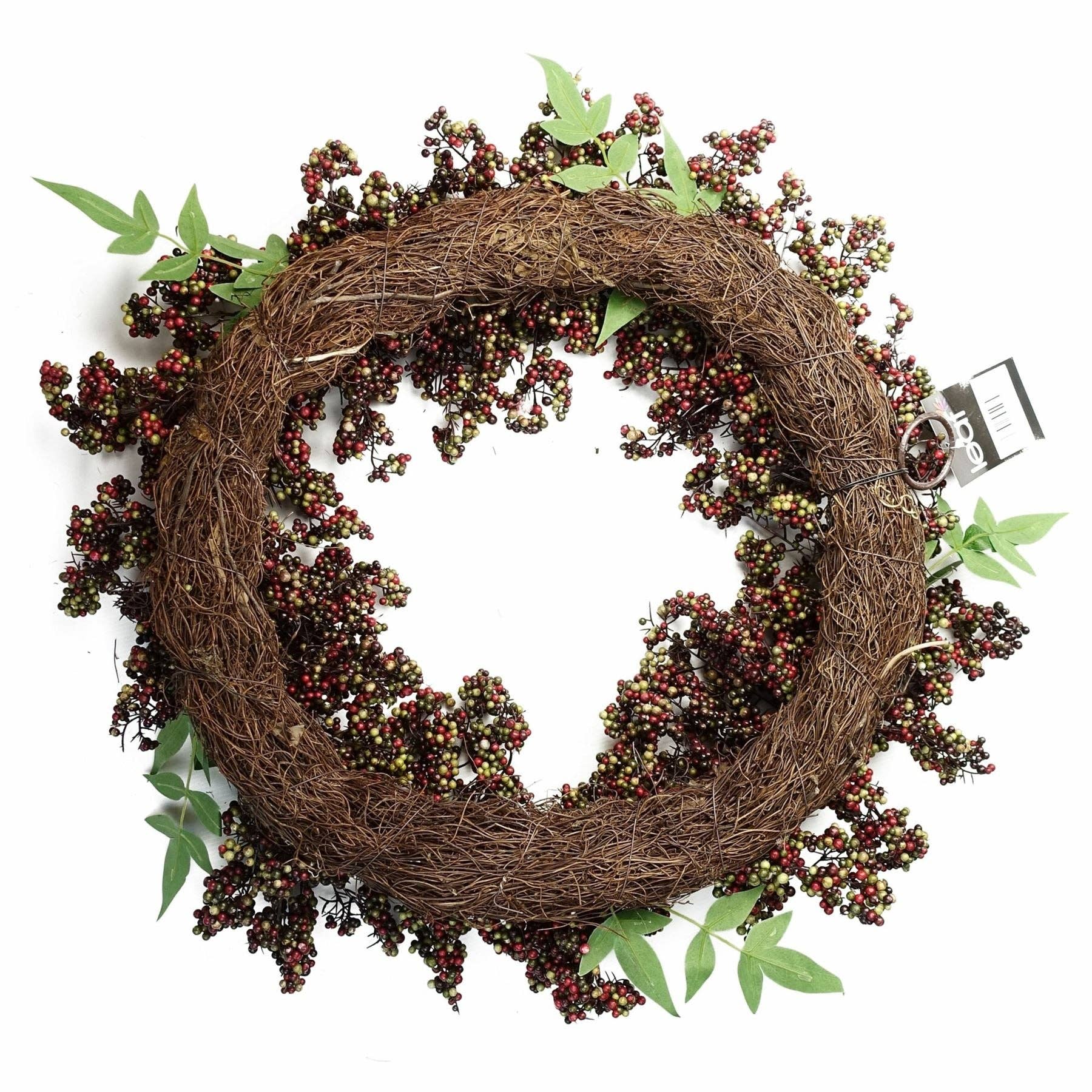 Leaf Design UK LTD – wholesale Wreath – Artificial Hanging Black Berry Wreath Botanik3