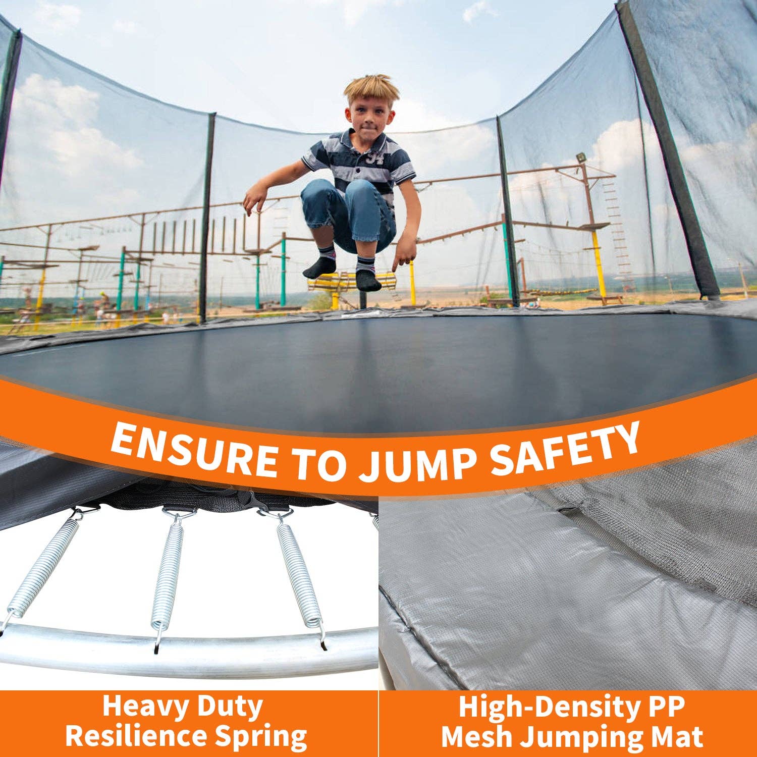 39F Inc. - Wholesale Sporting Accessories - 10FT Outdoor Trampoline with Safety Net and Padding2