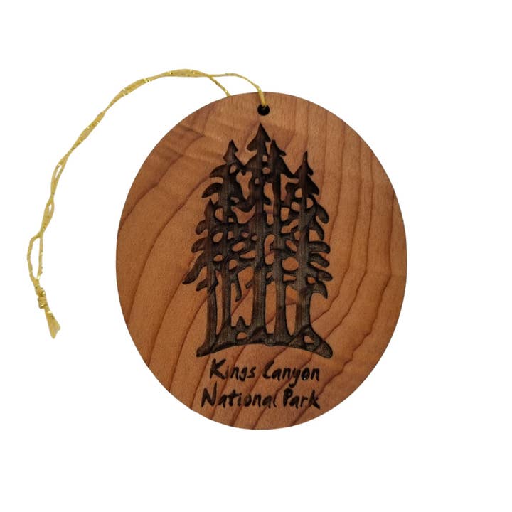 Ornement en bois du parc national de Kings Canyon Multi Arbres Souvenir - 15018KING pour la vente par Happy Wood Products