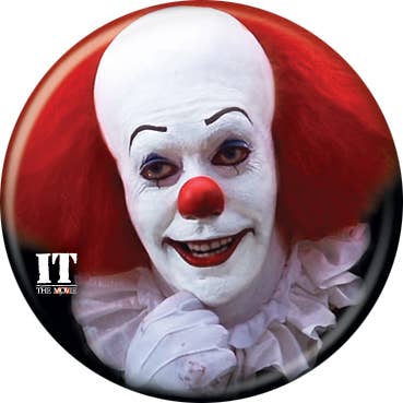 PINBACK BUTTON or MAGNET the clown IT scary pin #1652 Pennywise POCKET MIRROR 