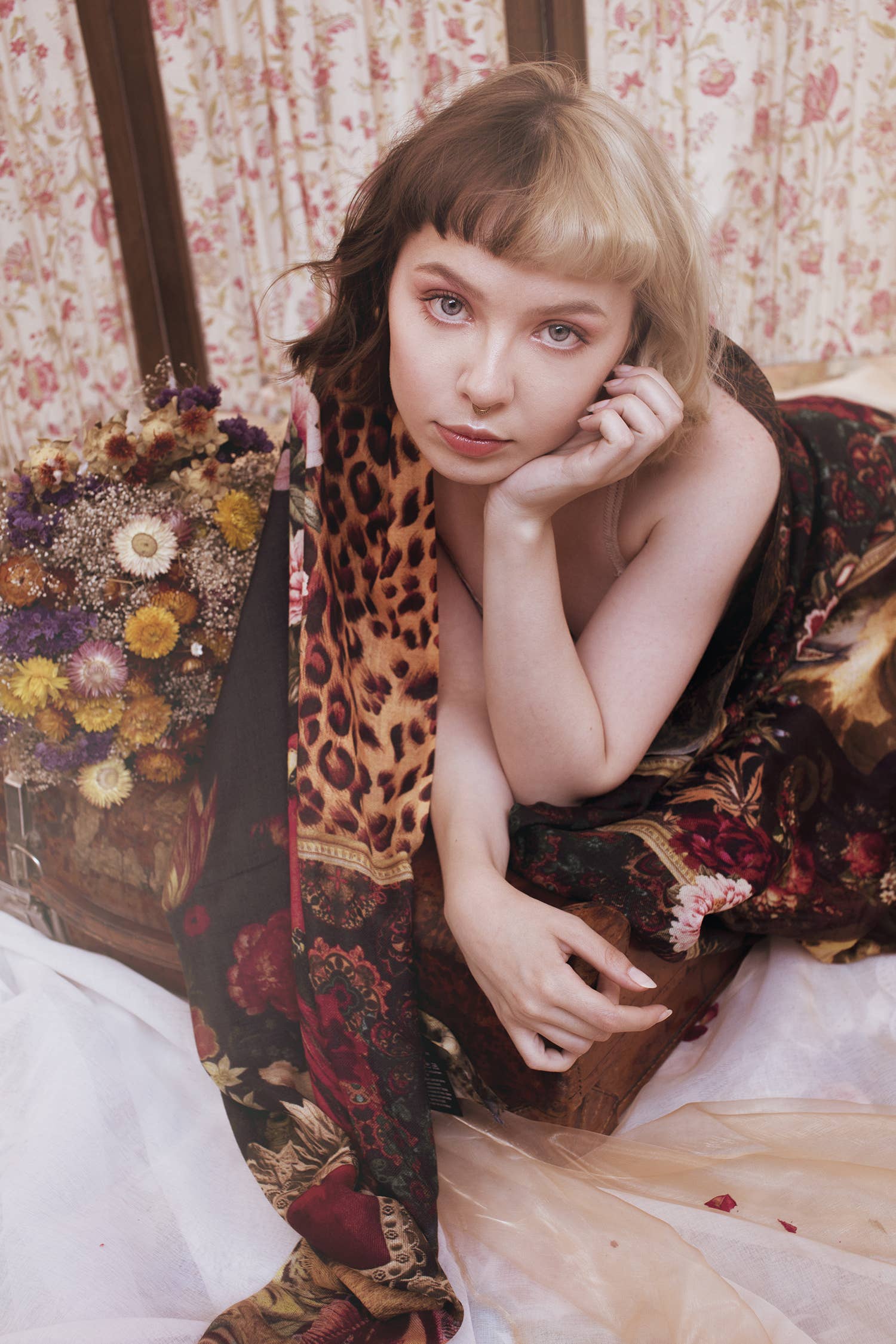 BROKANTE – Cachecol - Mulher por atacado – Grande cachecol de caxemira LUXOR2