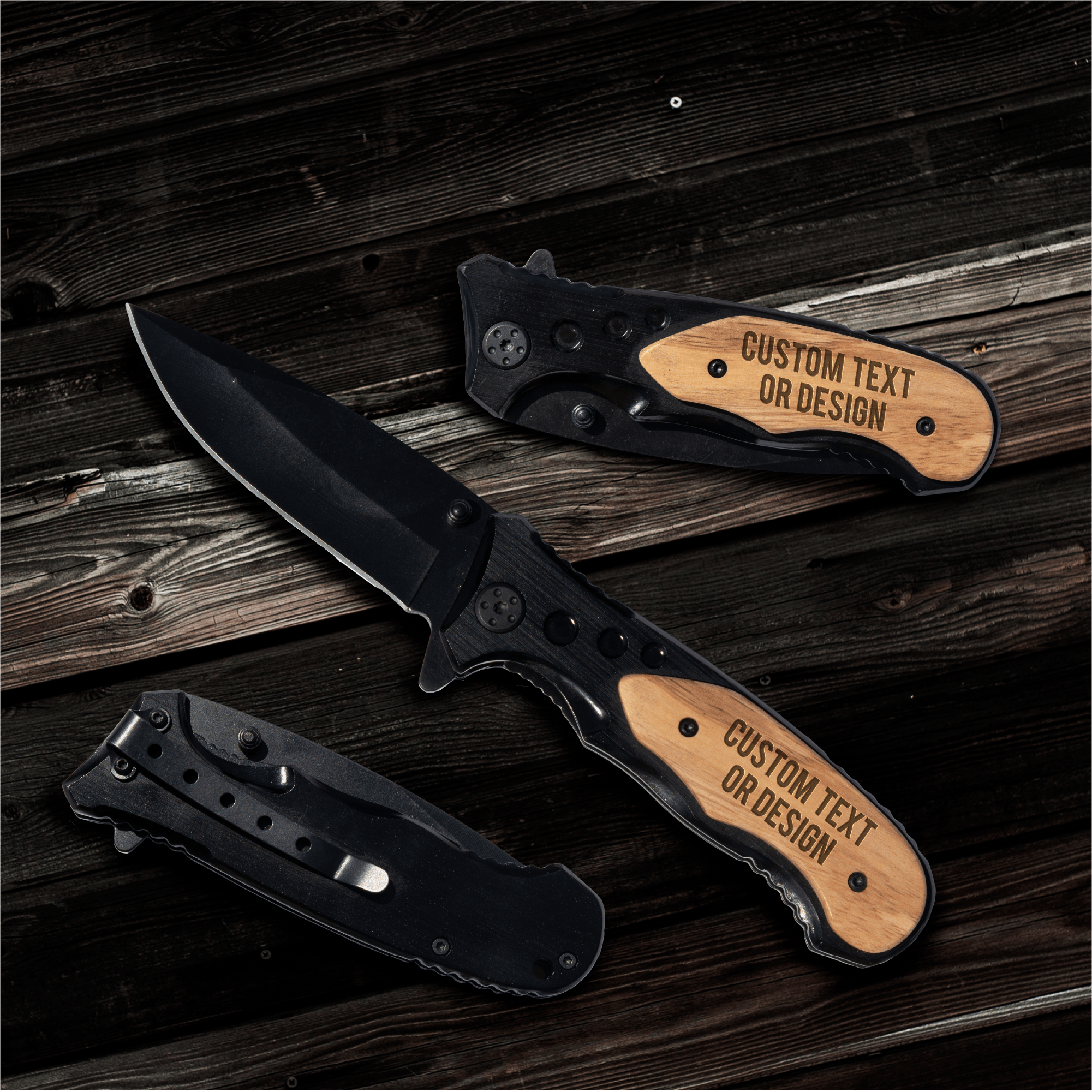 Personalized By Kate - Wholesale Pocket Knife/Holder - Personalized Knife - Pocket Knife, Folding Knife, Hunting1