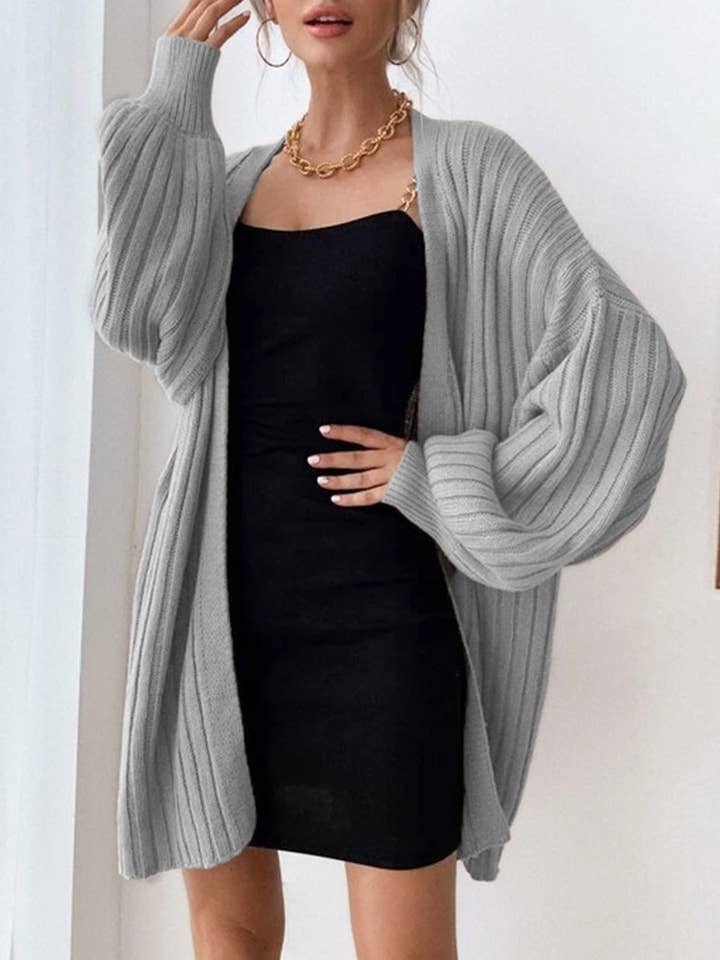 Dolman-Sleeved Knitted Cardigan for wholesale by HIDDENBRAND