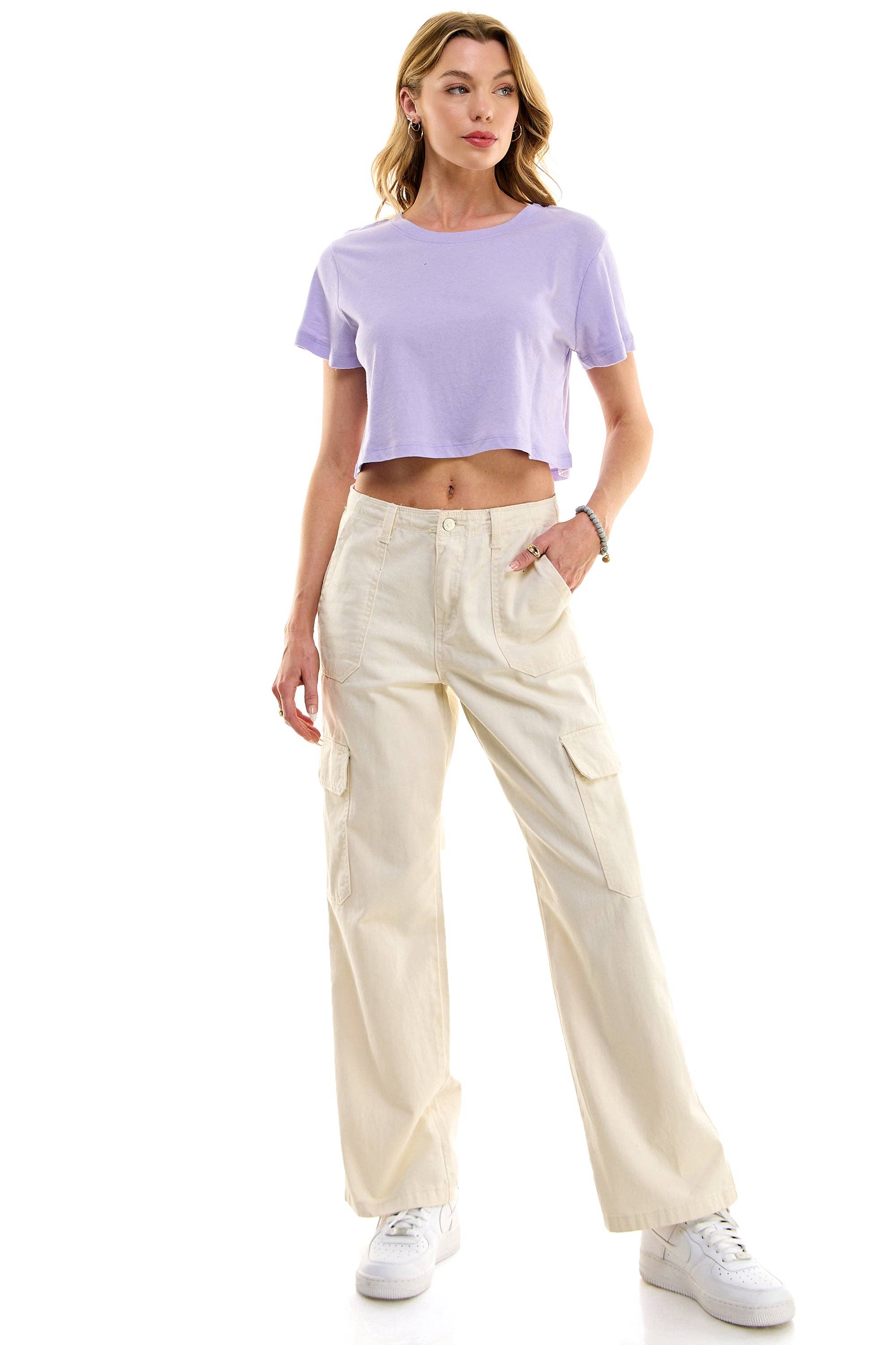 LOVING PEOPLE - Wholesale T-Shirt - Women's - Premium Cotton Crop Tees130