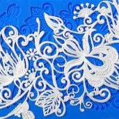 Siliconen kantvorm: Fabulous Fushia voor wholesale door Crystal Candy Unique Cake Decorations