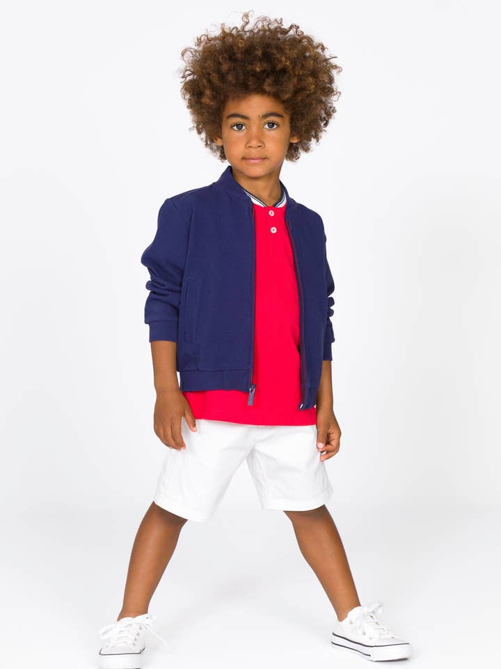 Marineblå børnetrøje for engroshandel hos Charanga