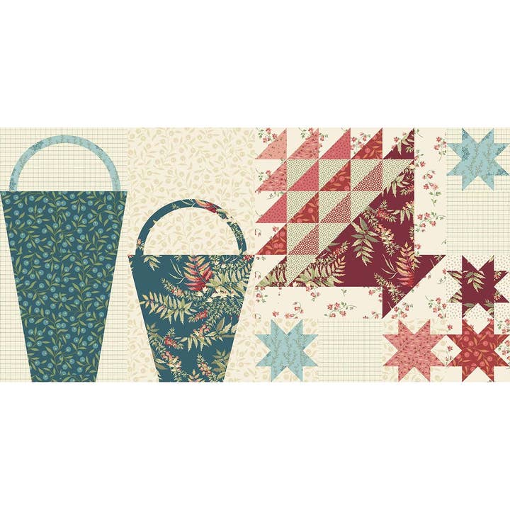 Cestas de Anna - Patrón del Bloque 2 para venta al por mayor de Laundry Basket Quilts