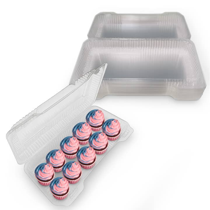 MT Products - Wholesale Food Storage Container - MT Products Clear Plastic Cupcake Containers - Pack of 20