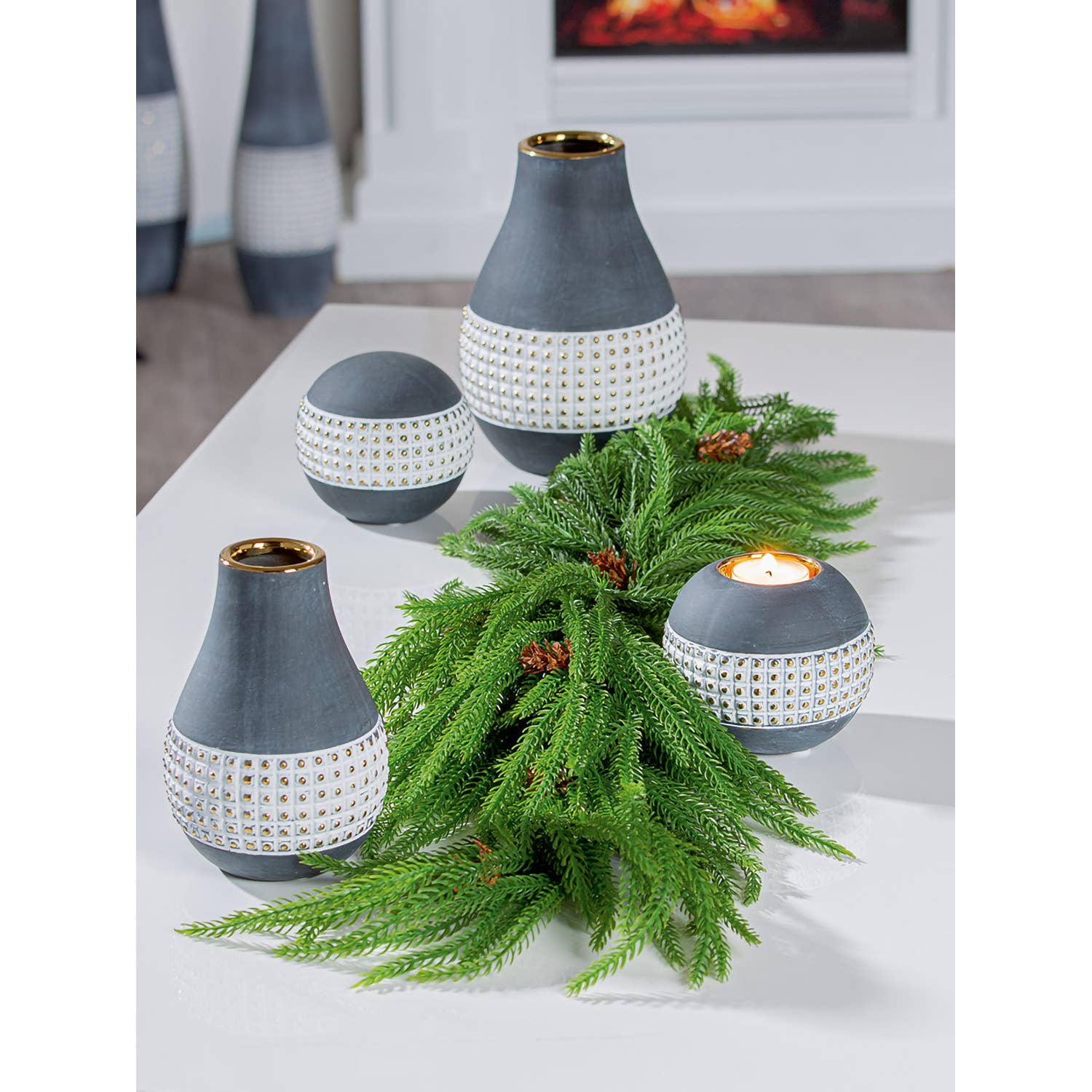 verdure Eleganto garland, green h.100 cm for wholesale on Faire1