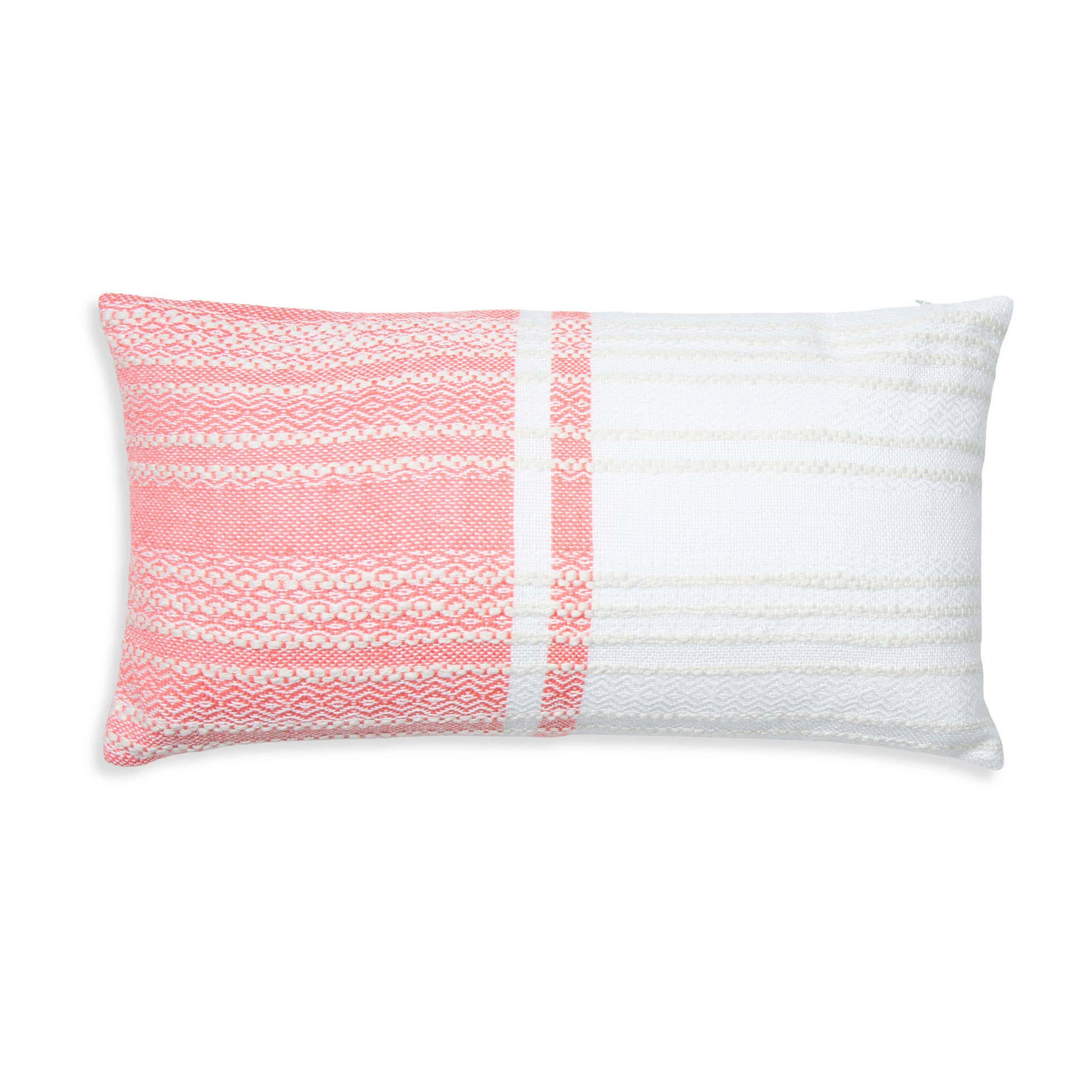 Elsie & Zoey - Wholesale Lumbar Pillow - Genevieve 12X22" Handwoven Striped In/Outdoor Throw Pillow7