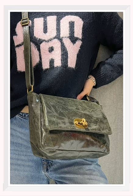 Z et Z - Wholesale Shoulder Bag - Women's - Vintage-effect leather shoulder bag1