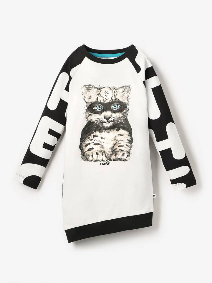 Organic LS Asymmetric Tunic - Super Leopard for wholesale by The QT (UK)