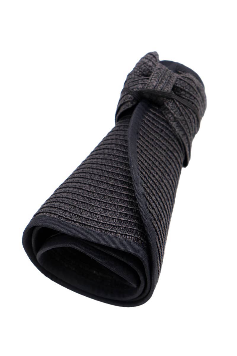 Assorted Pack And Go Paper Straw Wide Roll-up Sun Hat for wholesale on Faire10