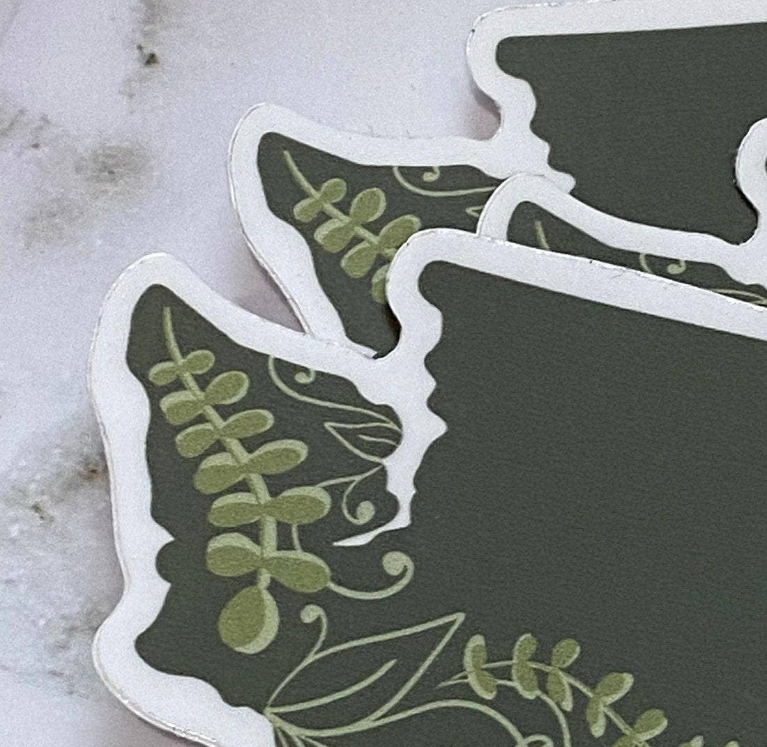 Beth Ann Erickson Designs - Wholesale Sticker - Washington State Sticker, Durable Waterbottle Sticker6