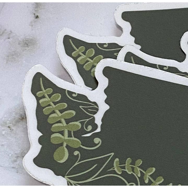 Beth Ann Erickson Designs - Wholesale Sticker - Washington State Sticker, Durable Waterbottle Sticker6
