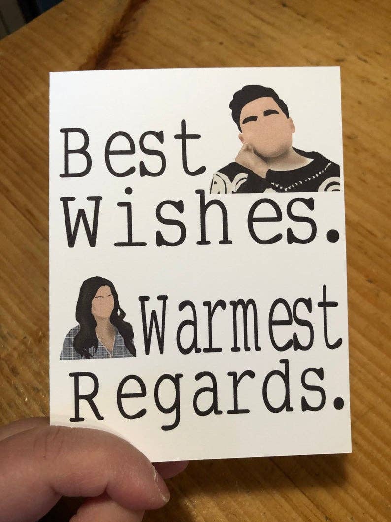 Jewels For Hope - Wholesale Everyday Greeting Card - Best Wishes Warmest Regards, Schitts Creek Inspired Card1