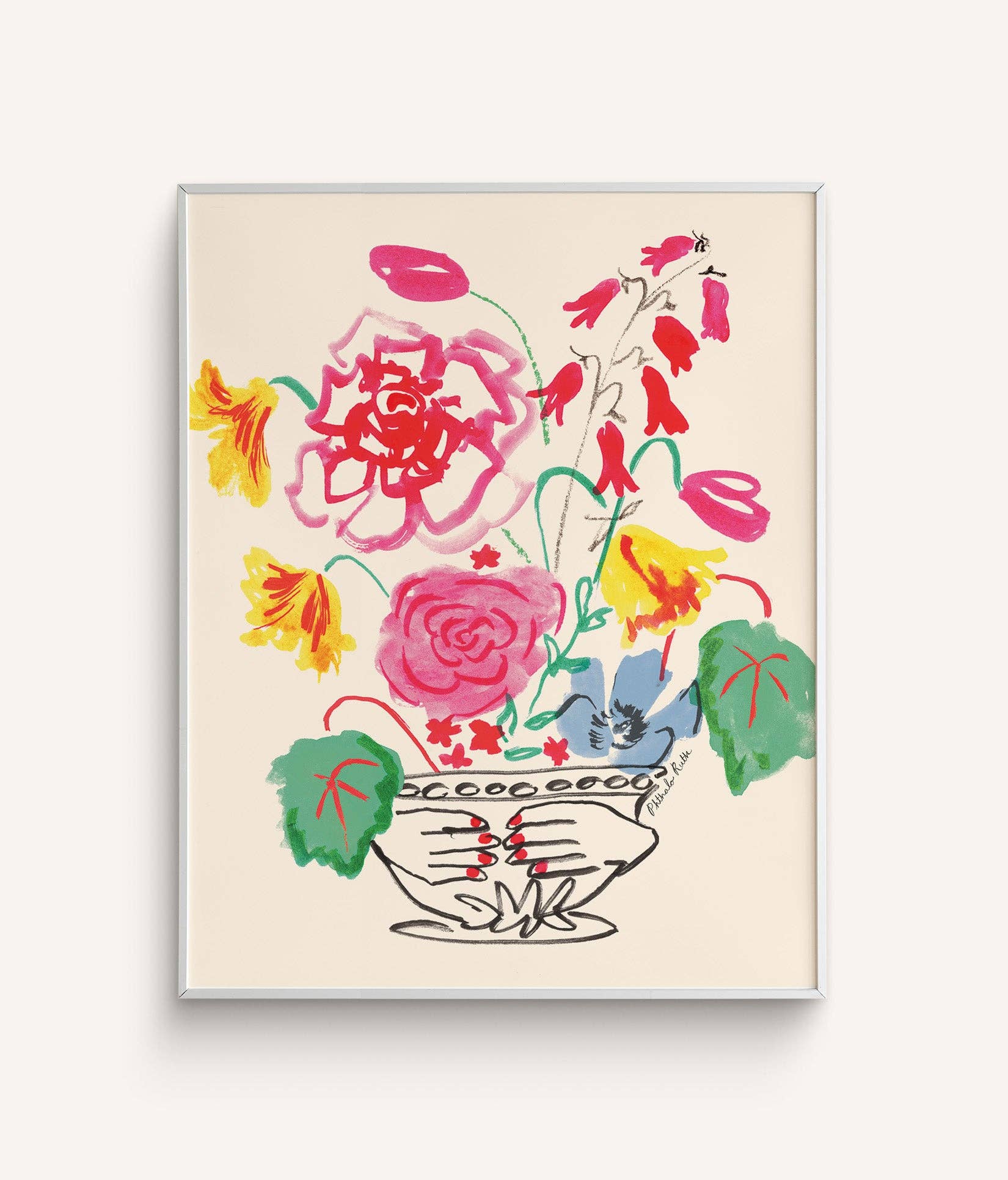 Phthalo Ruth - Wholesale Art Print - "Blooming Hands" Art Print