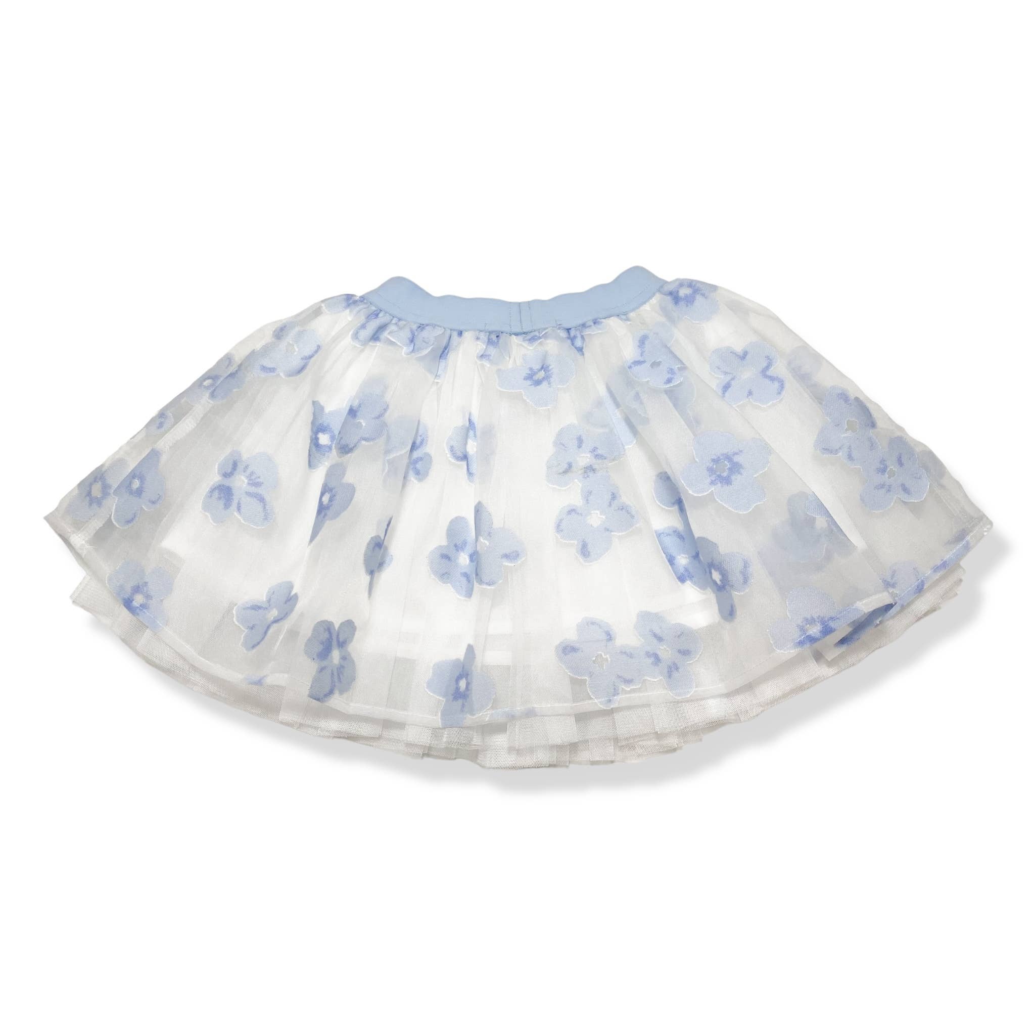 Doe a Dear – wholesale Tutu - Barn – 17023-B Blommig Nät Tutu (2 Färger)5