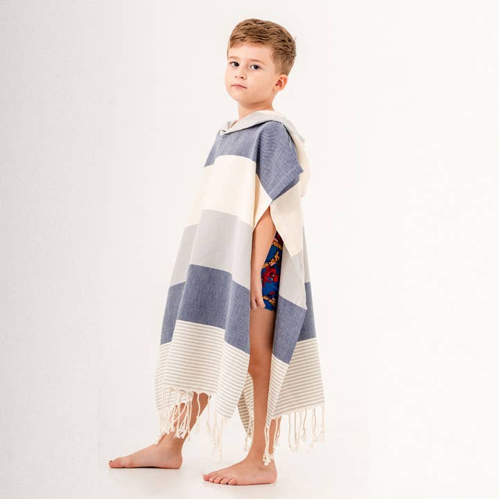 Kikoya - Wholesale Poncho Towel - Kids & Baby - Kid Hooded Poncho Surf Changing Swimming Beach Towel Toddler4