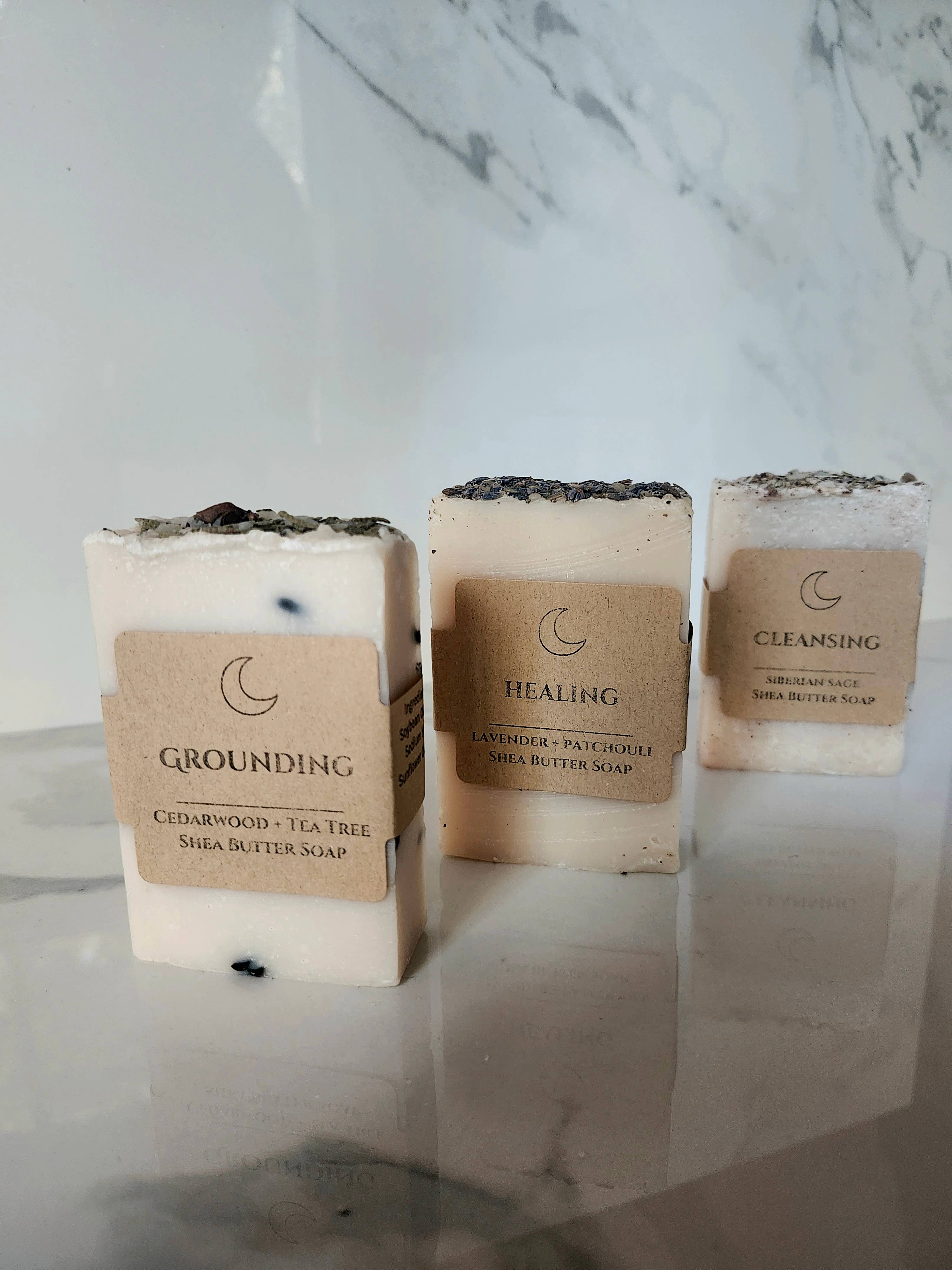 Three Witches Tea Shop - Vendita all'ingrosso Saponette - Sapone Detergente al Burro di Karité Organico alla Salvia Siberiana3