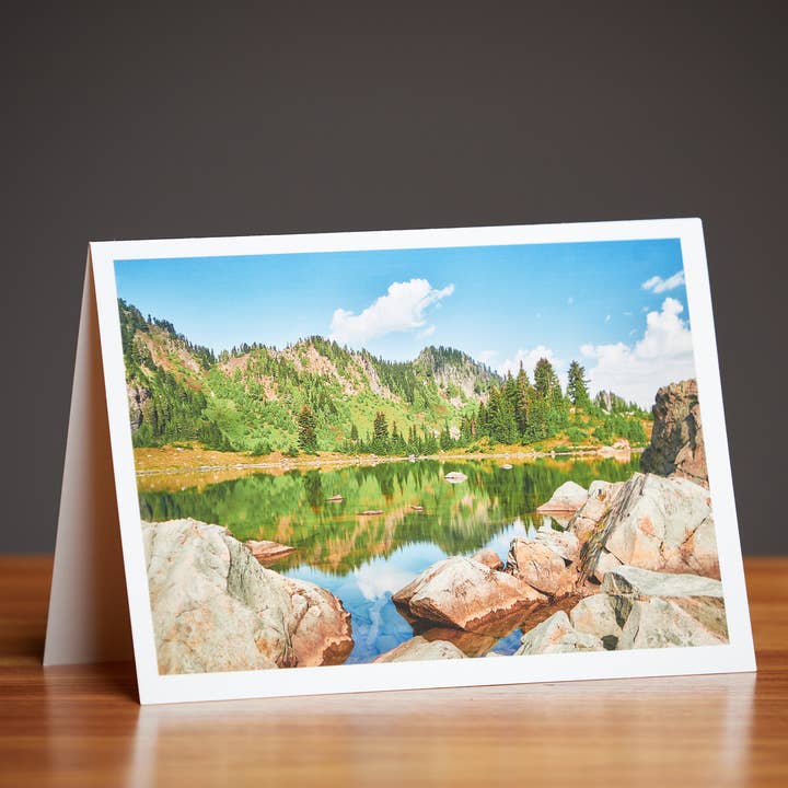 Carte de vœux de luxe 5x7 — Lunch Lake Olympic National Park pour la vente par Ralph Daub Photography, LLC