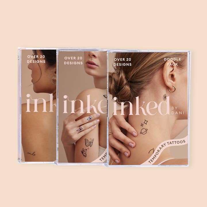 INKED by Dani - Venta al por mayor Tatuajes temporales - Set de regalo de tatuaje temporal de lujo8