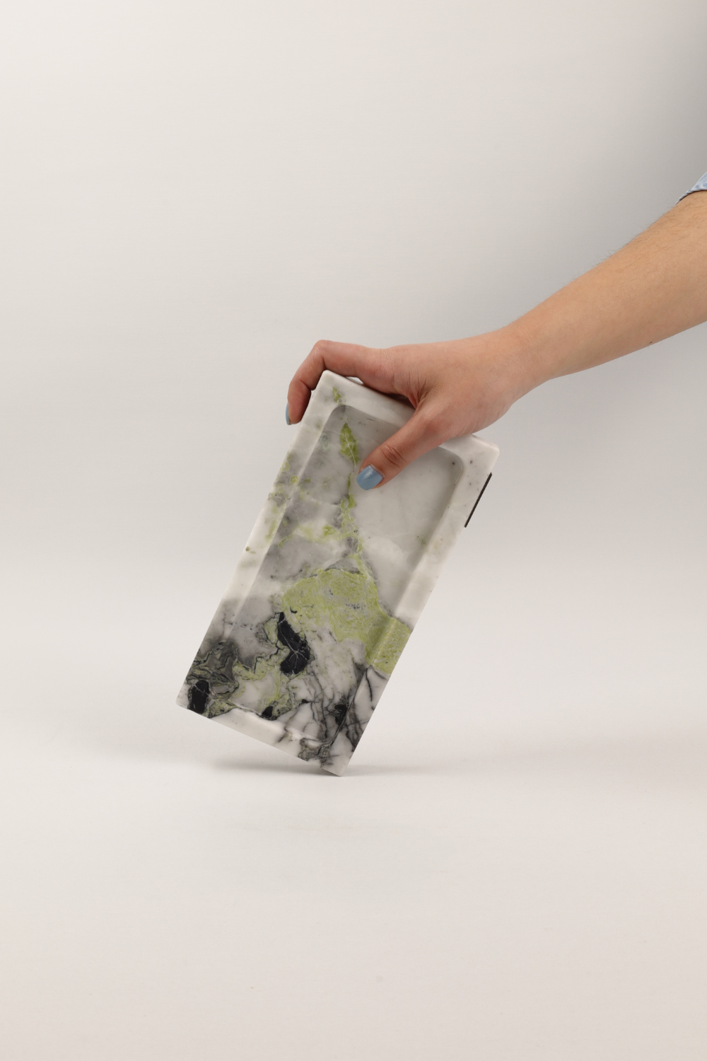 PIETRA DI CASA - Wholesale Decorative Tray - Marble Tray PAPA ALANA in Ice Jade|0