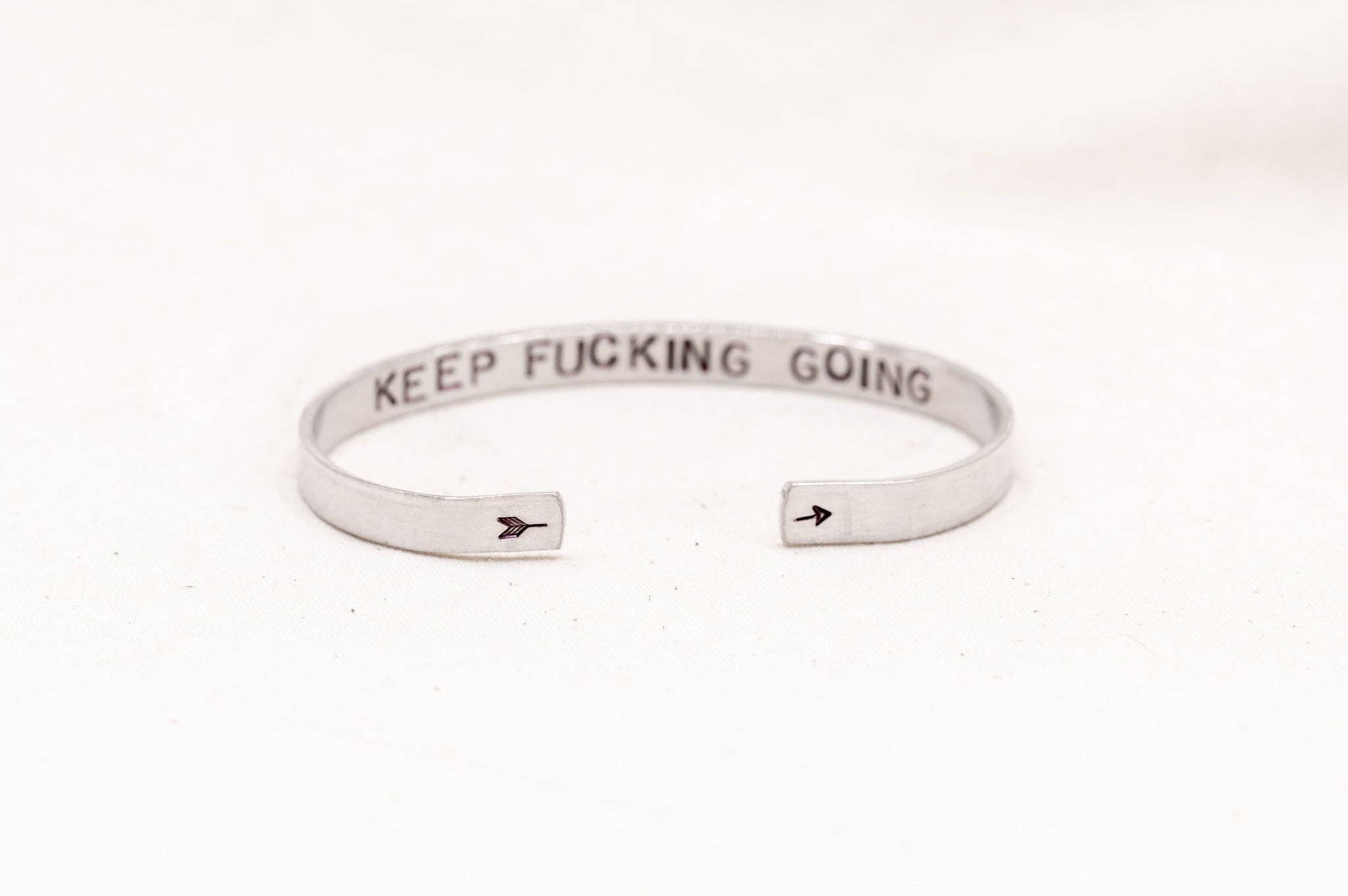 Nautically Northern - Wholesale Cuff Bracelet - "Keep F***ing Going" Cuff Bracelet1