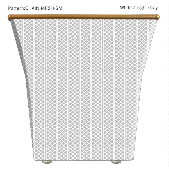 Bougie cache-pot à motif chaîne en maille à petite échelle pour la vente par Hedge Farm Candles and Containers