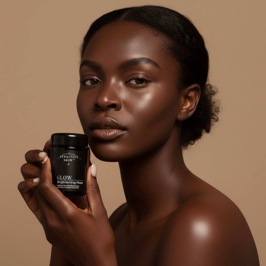 SENSITIVE SKIN Brand - Wholesale Skincare Face Mask - GLOW, Brightening Mask - Radiance-Boosting Treatment, 100 ml3