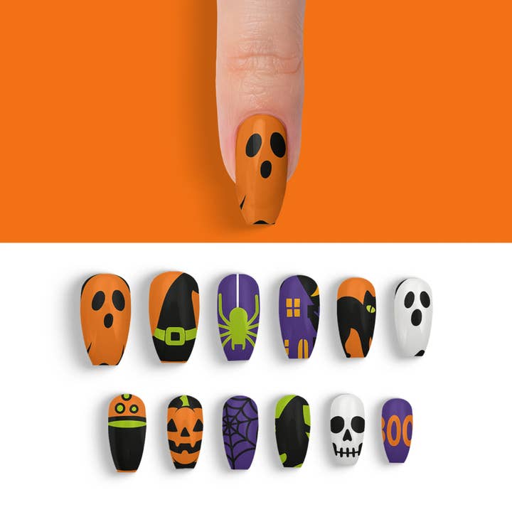 FYNE BODY - Wholesale Press-on/fake nails - Wicked Midnight Magic Black Halloween Press-On Nails56