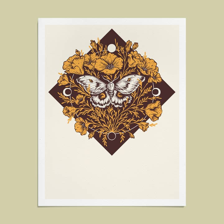 11x14" Giclee Print: By the Moonlight for wholesale by Mustard Beetle