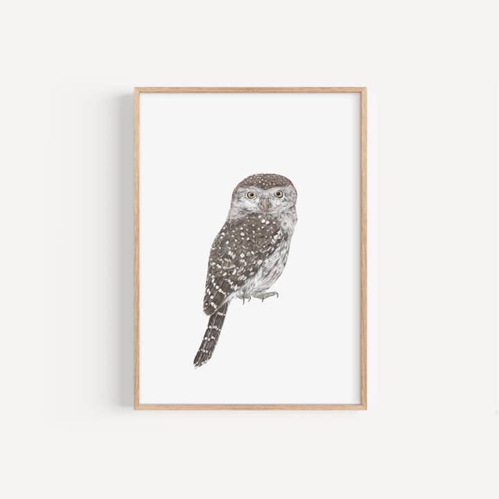 Impression de hibou pour la vente par Lauren Fitton Illustration