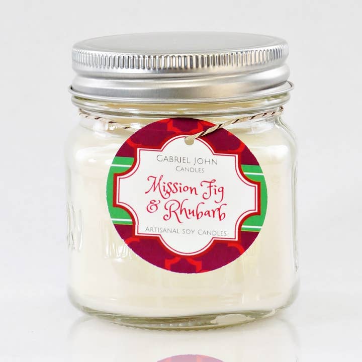 Mission Fig & Rabarber Ljus för wholesale av Gabriel John Candles